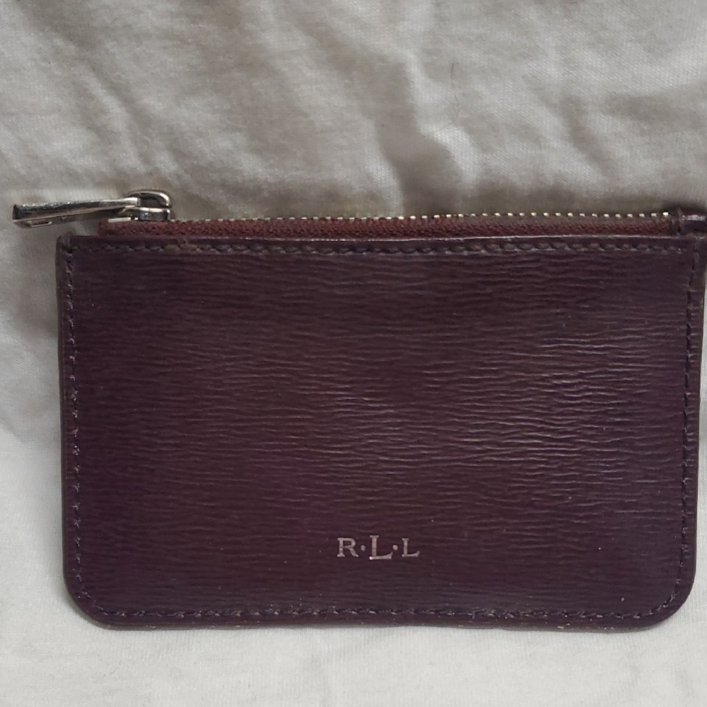 Lauren Ralph Lauren RLL Leather Coin Pouch
